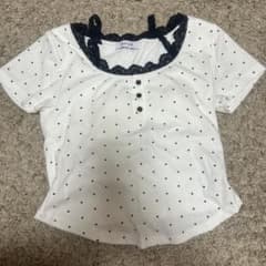 新品未使用CHIP CLIP ドット柄 レース トップス 半袖Tショートシャツのサムネイル