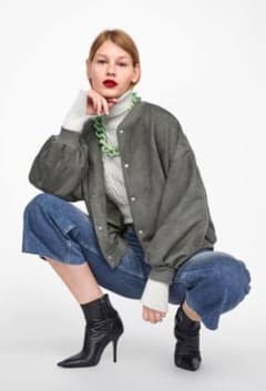ZARA スェード調ボンバージャケットのサムネイル