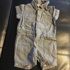 デニムロンパース つなぎ オーバーオールのサムネイル
