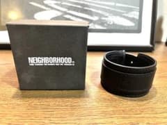 NEIGHBORHOOD レザー ブレスレット バングル - メルカリ