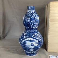 源右衛門】古伊万里の伝統 名窯 舘林源右衛門作 祥瑞手松竹梅間取山水