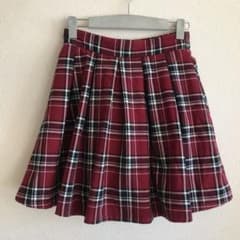 ハニーズ COLZA  ボルドー系色 スカート風 キュロット ショートパンツ Sのサムネイル