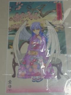 Angel Beats! 浮世絵木版画 桜花下天使之図 立華かなで Angel Beats!』より、美麗な描き下ろしイラストを使用した「浮世絵木