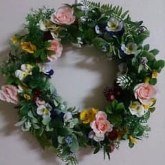 緑いっぱいのリースのサムネイル