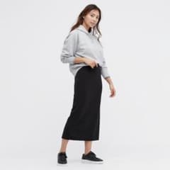 UNIQLO ユニクロ　ストレッチダブルフェイスナロースカートのサムネイル