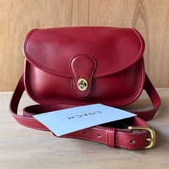 vintage coach 9954 prairie bag red バッグ - メルカリ
