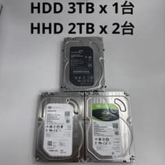 Seagate HDD 3TB / HDD 2TB 3.5インチ 正常 - メルカリ