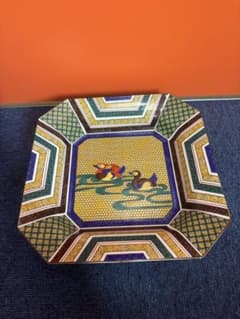 1775 龍峯窯 古九谷手水禽文 大皿 28cm 未使用 - メルカリ