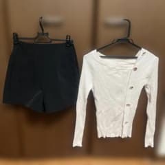 ニットトップス ショートパンツセット まとめ売りのサムネイル