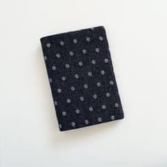 早い者勝ち 韓国 バインダー カバー 貯金 現金管理 デニム ドット