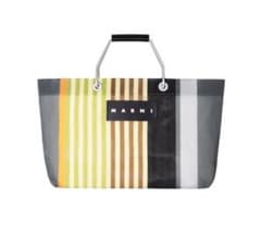 新品未使用　MARNI マルニ ストライプバッグ　ミニ　マルチグレーのサムネイル