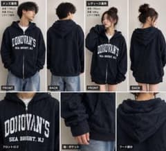GILDAN ギルダン ジップパーカー L ネイビー DONOVAN’S 古着のサムネイル