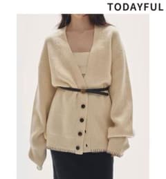 TODAYFUL トゥデイフル Wool Ribknit Cardiga - メルカリ
