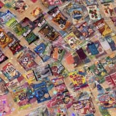 コラージュ 素材 ステッカー シール カラフル 韓国 パッケージ ミニチュアのサムネイル