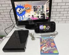 Wii U Black 32GB+ Splatoon (tested and working)