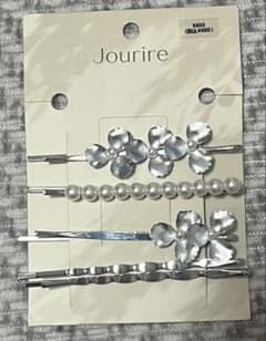 Jourire 花とパール装飾 ヘアピン 4本セットのサムネイル