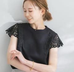 【美品】アーバンリサーチロッソ　レースフレンチスリーブプルオーバーのサムネイル