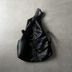 00sレザー ウエストコンチョ バック 石付き y2k ケムリ風 グランジコア 00's Vintage ギミック レザー ショルダーバッグ グランジ Y2K - メルカリ