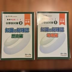グノーブル 難関中合格シリーズ 知識の総確認 地理編&歴史編セット