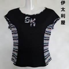 伊太利屋  トップス tシャツ 伊太利屋 半袖 Tシャツ トップス ブラック - メルカリ