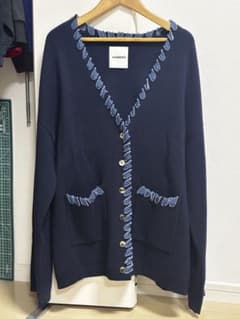SANDRO デニムトリム カーディガン サイズ3のサムネイル