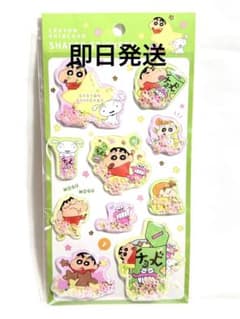 《정규품》 크레용 신짱(초코비와 함께) 셰이커 스티커즈