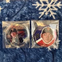 読売ジャイアンツ 巨人 丸佳浩 カリカチュア 缶バッジ キーホルダー