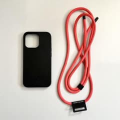 NATIVE UNION iPhone13pro用ケース ストラップ付 黒 赤
