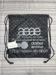 AEAE ドット柄 ドローストリングバッグ ブラックのサムネイル