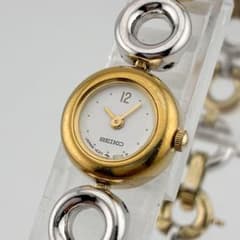 希少/電池交換済】SEIKO 腕時計 コンビ 4p セイコー ゴールド - メルカリ