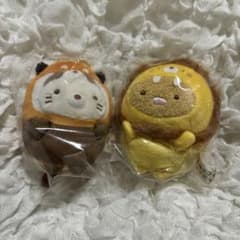스미코구라시 도부츠엔 돈까스 고양이 매달려 봉제인형 2개 세트