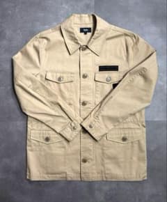 美品 MOSSIMO モッシモ コットンジャケット 日本製 ベージュ Lサイズ 