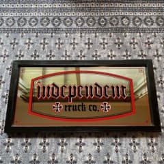 INDEPENDENT TRUCK CO. ミラー　サイン 鏡 看板 スケボー INDEPENDENT TRUCK CO. ミラー サイン 鏡 看板 スケボー - メルカリ
