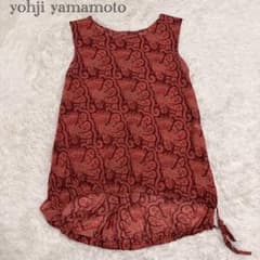 希少】ヨウジヤマモト ペイズリー柄 バルーンヘム ノースリーブ 