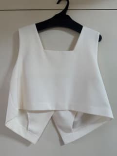 machatt クロップドベスト　White 新品】MACHATT クロップドベスト ホワイト - メルカリ