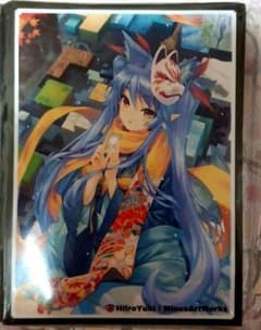 【新品、未使用】カードスリーブ 狐娘 藻羽花(緋色雪)MinusArtWorksのサムネイル