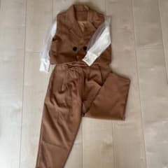 キッズ セットアップ ブラウン 130cmのサムネイル