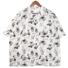 [Mint Condition] Splatoon-inspired splash pattern aloha shirt, short-sleeved, size L, paint print