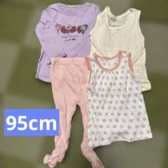 95cmドキンちゃんイチゴプリント長袖カットソー他4点セットのサムネイル