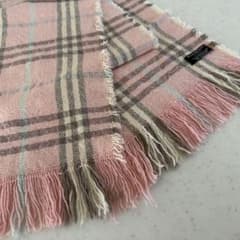 バーバリー ロンドン ピンク チェック柄 マフラー - メルカリ