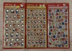ボンドロ ハローキティ 赤 第一弾 ミニ＆文字 3種セット サンリオ シールのサムネイル