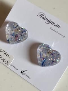 ハート ピアス サージカルステンレス
