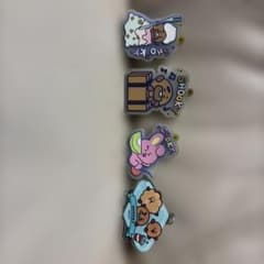 BT21 SHOOKY & COOKY Rubber Keychain Set of 4