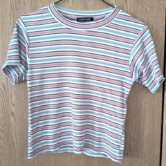 ストライプ リブTシャツのサムネイル