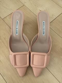 【最終値下げ】MANOLO BLAHNIK メイセール　ベビーピンク　37 最終値下げ】MANOLO BLAHNIK メイセール ベビーピンク 37 - メルカリ