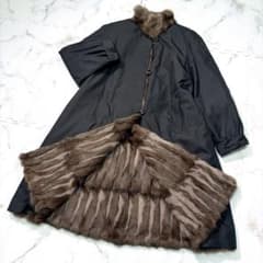 シルク×ロリス 3way ライナー リアルファー 本毛皮 コート リバーシブル シルク×ロリス 3way ライナー リアルファー 本毛皮 コート