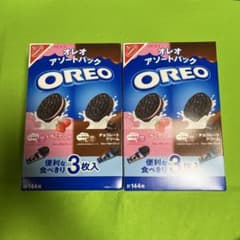 オレオ アソートパック いちご チョコ 2箱セット - メルカリ