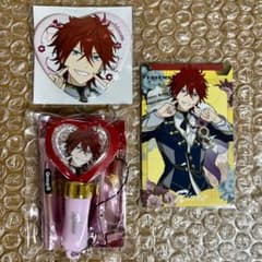 あんスタ スタフォニ 5th 燐音 ハート缶バッジ ミニペンライト カード
