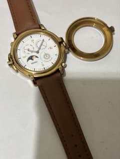 80s SEIKO プレサージュ　7F38-9A00 蓋付　ムーンフェイズ 80s SEIKO プレサージュ 7F38-9A00 蓋付 ムーンフェイズ - メルカリ