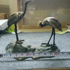 置物の二羽の鶴のサムネイル